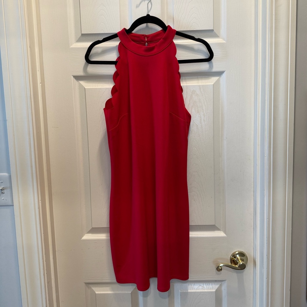 I.N. San Francisco Vibrant Red Backless Dress